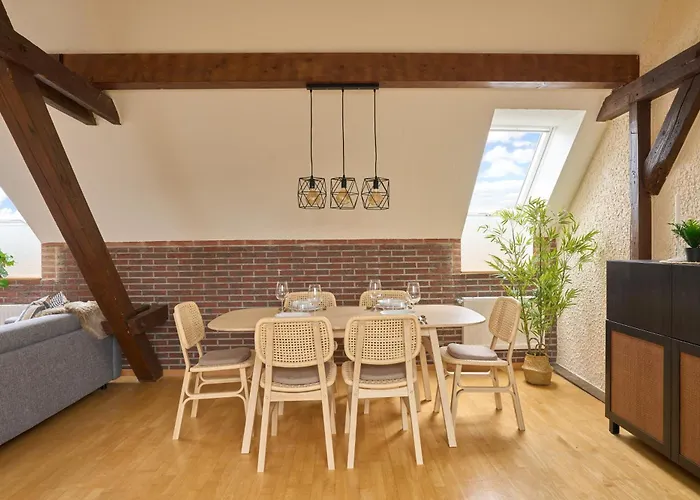 Marx - Charmantes Für 6 Gäste In - Stadtzentrum - Küche - Waschmaschine Apartment